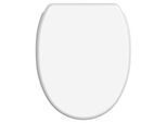 WC-Sitz SANILO "Basic mit Absenkautomatik, viele schöne Toilettensitze", weiß, B:37,7cm L:47cm, MDF - Mitteldichte Holzfaserplatte, WC-Sitze, Premium Toilettendeckel, moderner Klodeckel, leichte Montage