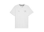 T-Shirt PUMA "BMW M MOTORSPORT Essentials T-Shirt Herren", Herren, Gr. M, weiß, Obermaterial: 100% Baumwolle. Rippe: 80% Baumwolle, 20% Polyester, clean, regular fit, Rundhals, Shirts T-Shirt