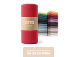 Spannbettlaken OTTO HOME "BLACKBERRY in BASIC und PREMIUM Qualität, 100% Baumwolle", rot, B:200cm L:200cm, Jersey (110 g/m²), Obermaterial: 100% Baumwolle, Bettlaken, Spannbettlaken, für hohe Matratzen bis 28 cm, Bettlaken, Spannbetttuch, pflegeleicht, Topseller