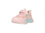 Klettschuh ZIGZAG "Agria", Kinder, Gr. 24, rosa, Kunstfaser, Lederimitat, Schuhe Klettschuh, mit eingebauten Lichtern in der Sohle