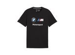 T-Shirt PUMA "BMW M MOTORSPORT Essentials T-Shirt Herren", Herren, Gr. S, schwarz, Obermaterial: 100% Baumwolle. Rippe: 20% Polyester, 80% Baumwolle, clean, regular fit, Rundhals, Shirts T-Shirt