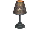 Teelichthalter AMBIENTE HAUS "Teeliicht-Lampe in Grau - (H) 24 cm", grau, B:12cm H:24cm T:12cm Ø:12cm, Eisen, Kerzenhalter, Teelichthalter