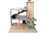 small foot Parkgarage, Mehrfarbig, Holz, Kunststoff, 6-teilig, 62x43x36 cm, EN 71, Spielzeug, Kinderspielzeug, Spielzeugautos