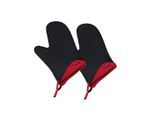 Spring Ofenhandschuh, Schwarz, Rot, Kunststoff, 15x3x23 cm, rutschfest, Kochen, Geschirrtücher & Schürzen, Topflappen & Ofenhandschuhe