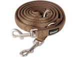 Rudelkönig Hundeleine - Führleine Bella braun 2,3 m, 2 cm