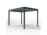 Freistehende Pergola elektrisch, motorisiertes Lamellendach, Aluminium, Gestell Anthrazit, 1000x1600 mm, individuell konfigurieren