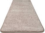 Teppich "Teppich MUMBAI", beige (creme), B:67cm H:13mm L:140cm, Polypropylen (PP), PRIMAFLOR-IDEEN IN TEXTIL, Teppiche, Teppich, weicher Kurzflor, Uni Farben, ideal im Wohnzimmer & Schlafzimmer