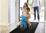 Läufer "Schmutzfangläufer PRIMAVERA, Made in Belgium", grau (anthrazit), B:66cm H:8mm L:450cm, Polypropylen (PP), PRIMAFLOR-IDEEN IN TEXTIL, Teppiche, Schmutzfangläufer, Schmutzfangmatte, meliert, mit Bordüre, strapazierfähig, waschbar