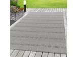 Teppich AYYILDIZ TEPPICHE "ARUBA", grau, B:120cm H:6mm L:170cm, Polypropylen, Teppiche, Teppich, Läufer, Pflegeleicht, Modern, In- und Outdoor geeignet