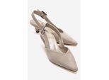 Dioris Leren Slingback Kitten Hak Pump