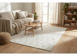 Teppich KAYOOM "Calma 325", weiß, B:120cm H:10mm L:160cm, Teppiche, Teppich, Kurzflor, 3-D Optik, Wohnzimmer