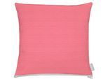 Dekokissen APELT "3800", pink (pink, unifarben), B:49cm L:49cm, Obermaterial: 75% Polyester, 25% Baumwolle, Dekokissen_Sitzkissen_Kissenhüllen, Statement-Reißverschluss