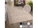 Hochflor-Teppich CARPET CITY "City Shaggy", beige, B:200cm H:30mm L:200cm, Polypropylen, Teppiche, Auch als Läufer, Langflor, Uni, Shaggy, flauschig-weich