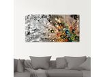 Glasbild ARTLAND "Farbenfrohe Natur", bunt (farbe bild(er): bunt), B:125cm H:50cm, Bilder, in verschiedenen Größen