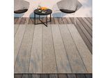Teppich VILLEROY & BOCH "Isabella", braun (hellbraun), B:115cm H:8mm L:170cm, Polypropylen, Teppiche, Teppich, In-& Outdoor, Flachgewebe, wetterfest, Terrasse, Balkon, natur, modern