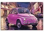 Wandbild ARTLAND "Der kleine Italiener", pink (farbe bild(er): pink), B:120cm H:80cm, Bilder, als Alubild, Leinwandbild, Poster, Wandaufkleber in verschied. Größen