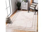 Teppich CARPET CITY "Noa 9273", beige, B:80cm H:11mm L:300cm, Kunstfaser, Teppiche, Teppich, Läufer, Kurzflor, Modern, Weicher Flor, Pflegeleicht, Wohnzimmer