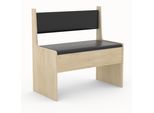 Bank VCM "Holz Eckbank Sitzbank Bank Truhe Esal Breite 80 cm", braun (anthrazit, honig, eiche), B:80cm T:42cm, Obermaterial: 100% Holz Wood., Sitzbänke, Bank