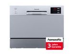 HANSEATIC Standgeschirrspüler "HG5544D63602", Energieeffizienz: D, silber (silberfarben), B:55cm H:43,8cm T:50cm, Geschirrspüler, inkl. 3 Jahre Herstellergarantie, Standgeschirrspüler