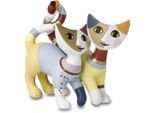 Sammelfigur GOEBEL "Figur Rosina Wachtmeister - "Luca e Sofia", bunt, B:9cm H:8cm T:6cm, Porzellan, Dekofiguren, Sammelfigur, Katzen-Duo