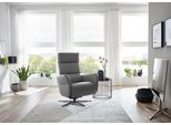 Relaxsessel DIE PLANBAR "PN-RS20038 mit Metallsternfuß inkl. Relaxfunktion und Kopfverstellung", grau (aurelia graphit), B:78cm H:109cm T:83cm, Sessel, Relaxsessel, 360 drehbar, mit Gasdruckverstellung