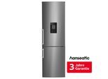 HANSEATIC Kühl-/Gefrierkombination "HKGK18560CD", Energieeffizienz: C, silber (stainless steel), Rechtsanschlag, wechselbar, Kühlschränke, inkl. 3 Jahre Herstellergarantie, Kühl-/Gefrierkombination