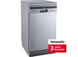 HANSEATIC Standgeschirrspüler "HG4585C10T7636EI", Energieeffizienz: C, silber (edelstahlfarben), B:44,8cm H:84,5cm T:60cm, Geschirrspüler, inkl. 3 Jahre Herstellergarantie, Standgeschirrspüler, Topseller