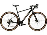 Gravelbike KROSS "Esker 6.0" Gr. 43, schwarz (schwarz, schwarz), Fahrräder, Herren, 43cm, 28 Zoll (71,12cm) hinten: 28 Zoll (71,12cm), Gravelbike