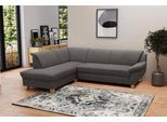 Ecksofa HOME AFFAIRE "Yesterday zeitlos und elegant, bequeme Armlehnen, L-Form", grau, B:254cm H:80cm T:186cm, 100% Polyester;Primabelle-Microfaser (100% Polyester);Antikleder-Optik Melrose (100% Polyester), Sofas, Ecksofa, wahlweise mit Bettfunktion, auch in Cord