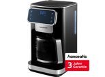HANSEATIC Filterkaffeemaschine "HCMD151100BD", schwarz (silber, schwarz), 1,5 l, 12, Kaffeemaschinen, inkl. 3 Jahre Herstellergarantie, Filterkaffeemaschine