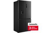 HANSEATIC Multi Door "HCD18983CWD", Energieeffizienz: C, silber (schwarz), Wasserspender, Kühlschränke, inkl. 3 Jahre Herstellergarantie, Multi Door