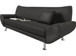 3-Sitzer HOME AFFAIRE "Saltare elegant & komfortabel, toller Designfuß, bequem, Breite 205cm", grau (anthrazit), B:205cm H:78cm T:82cm, Kunstleder SOFTLUX;Luxus-Microfaser ALCAZAR (100% Polyester);Feinstruktur (100% Polyester), Sofas, 3-Sitzer