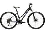 Crossrad KROSS "Evado 7.0" Gr. 48, schwarz (schwarz, schwarz), Fahrräder, Damen, 48cm, 28 Zoll (71,12cm) hinten: 28 Zoll (71,12cm), Crossrad