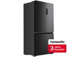 HANSEATIC Multi Door "HCDA19090CBI", Energieeffizienz: C, schwarz, B:91cm H:190,5cm T:69cm, Kühlschränke, inkl. 3 Jahre Herstellergarantie, Multi Door