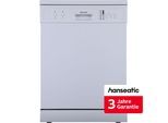 HANSEATIC Standgeschirrspüler "HG6085E127635W", Energieeffizienz: E, weiß, B:59,8cm H:84,5cm T:60cm, Geschirrspüler, inkl. 3 Jahre Herstellergarantie, Standgeschirrspüler