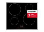 HANSEATIC Induktions-Kochfeld, schwarz, B:59cm H:6cm T:52cm, Kochfelder, inkl. 3 Jahre Herstellergarantie, Induktions-Kochfeld