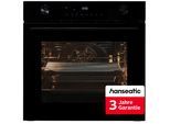 HANSEATIC Einbaubackofen "HBO7212A1", Energieeffizienz: A+, schwarz, B:59,5cm H:59,6cm T:56,6cm, Backöfen, inkl. 3 Jahre Herstellergarantie, Einbaubackofen
