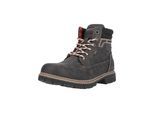 Stiefel WHISTLER "Gentore", Damen, Gr. 45, schwarz (schwarz, grau), Kunstfaser, Lederimitat, Schuhe Stiefel, mit Schnürung und Allwetterprofil