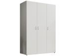 Boxxx Drehtürenschrank, Weiß, Holzwerkstoff, 4 Fächer, 121x176x51 cm, Schlafzimmer, Kleiderschränke, Kleiderschränke 3-türig