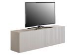 Xora Lowboard, Kaschmir, Holzwerkstoff, 2 Fächer, 140x41x31 cm, Bsci, Beimöbel erhältlich, hängend, Wohnzimmer, Wohnwände, Lowboards, Lowboards hängend