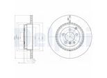 DELPHI Bremsscheibe bg9080c 365mm 20mm für LAND ROVER
