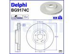 DELPHI Bremsscheibe bg9174c 330mm 32mm für Mercedes