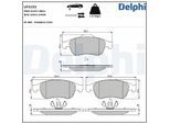 DELPHI Bremsbelagsatz, Scheibenfeststellbremse lp2152 für MITSUBISHI NISSAN DACIA RENAULT