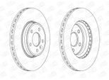CHAMPION Bremsscheibe 562466ch 314mm 25mm für Audi VW