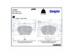 DELPHI Bremsbelagsatz, Scheibenbremse lp1801 für Ford SEAT VW