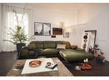 Wohnlandschaft MUSTERRING "MR 2490 Ecksofa mit erstklassigem Sitzkomfort, Long-Life-Leder", grün (camouflage, b), B:342cm T:207cm, Sofas, Wohnlandschaft, Bronze-Fuß, Sitzhöhe 48cm, wahlweise mit Funktionen, Maße 342 x 207 cm