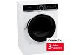 HANSEATIC Wärmepumpentrockner "HWTK8A3GT", Energieeffizienz: C (A-G), weiß, B:59,5cm H:84,5cm T:60cm, Trockner, inkl. 3 Jahre Herstellergarantie, Topseller