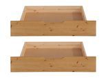 Schublade OTTO HOME "FINJA ", braun (antikfarben gebeizt), Schubladen, Schublade, zertifiziertes Massivholz, 2-teiliges Set