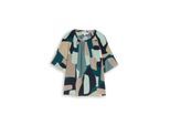 TOM TAILOR Damen Bluse mit Muster, grün, Gemustert, Gr. 36