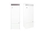Paketbox weiß, RENZ Edge, Weiß, 382 x 1152 x 322 mm, freistehend, verzinkter Stahl
